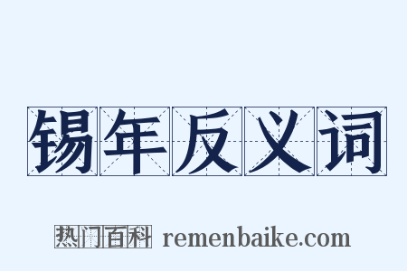 锡年反义词是什么意思的图片
